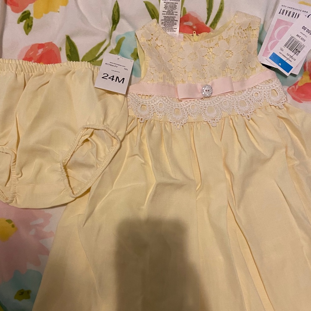 Yellow Formal Dress For Baby Girl